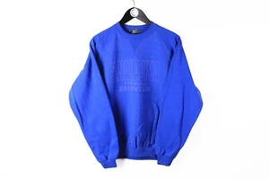 VINTAGE HONDA SATORU NAKAJIMA FORMULA 1 SWEATSHIRT SIZE M blue racing 90s jumper - Picture 1 of 6