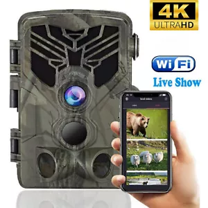 36MP Wi-Fi Wildlife Camera Cell Phone Transfer Bluetooth Night Vision 4K App Hunting Camera - Picture 1 of 8