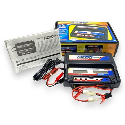 Duratrax Onyx 240 AC/DC Dual Battery Charger for  NiCd NiMH TESTED WORKS - Image 1 of 4