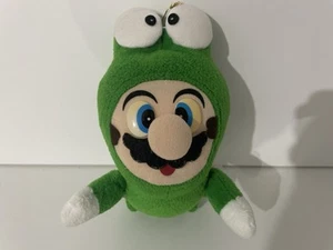 VINTAGE SUPER MARIO ALL STARS 6 INCH FROG MARIO PLUSH SOFT TOY BANPRESTO 1993 - Picture 1 of 4