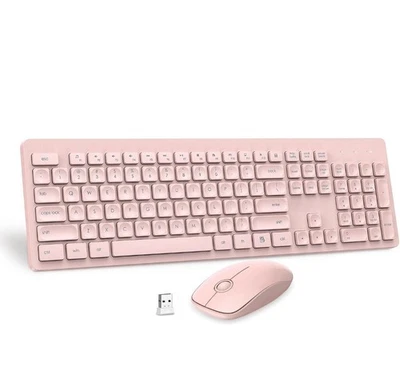 Wireless Keyboard and Mouse Comb, VEILZOR 2.4G Ultra-Slim USB Keyboard Mouse... - Image 1 of 4