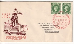 Australia fdc first day  cover 1955 Centenary . - Picture 1 of 1