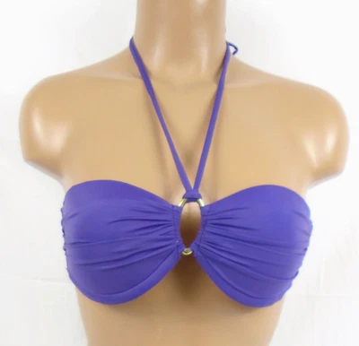 Sauvage Luxe Purple Ring Underwire Halter Tube Top Bikini Small/X-Small Item 81L - Image 1 of 3