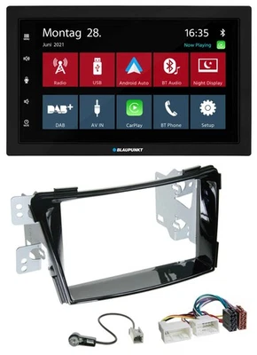 Blaupunkt MP3 Bluetooth DAB 2DIN USB Autoradio für Hyundai i40 VF ab 11 Klavierl - Bild 1 von 4