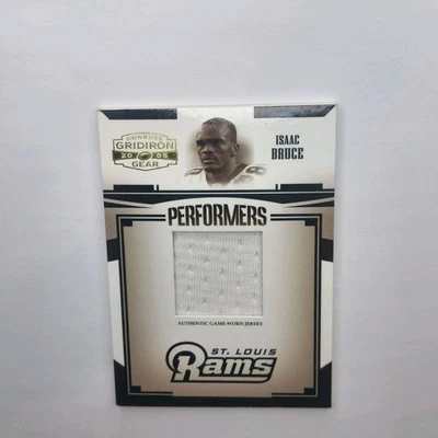 2005 Donruss Gridiron Gear - Performers Isaac Bruce #P-23 Jerseys /150 (MEM) - Image 1 of 2