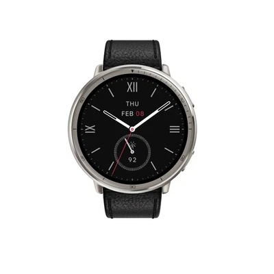 Amazfit Active 2 Black Leather 44mm Smartwatch - Bild 1 von 4