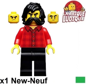 LEGO Figürchen Minifig ninjago Cole Avatar Hülle Rot Moustache njo0559 Neu - Picture 1 of 1