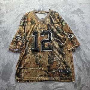 Green Bay Packers Jersey Mens 48 Camo NFL Football Rodgers Realtree Nike - Picture 1 of 11