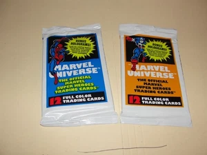 1990 Marvel Universe Serie 1 Trading Cards 2 ungeöffnete Packungen - Bild 1 von 5