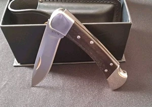 Buck 110 Hunter PRO S30V Drop Point Nickel Silver Ebony - Picture 1 of 11