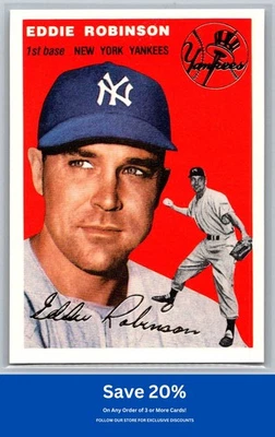 Eddie Robinson 1994 Topps Archives 1954 #62 Gold New York Yankees K39 - Image 1 of 2