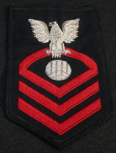Guerra Fría USN Marina Electricista Compañero Jefe Suboficial CPO Lingotes Tarifa de Plata - Imagen 1 de 3