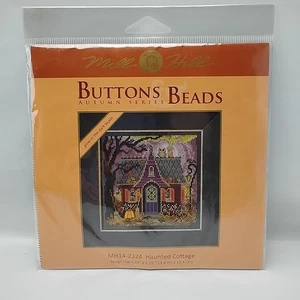DIY Mill Hill Haunted Cottage Halloween Glow Counted Cross Stitch Kit - Picture 1 of 2