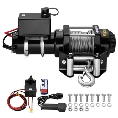 10m 12V Elektrische Seilwinde Elektrowinde Motorwinde ATV Bootstrailer 2041KG DE - Bild 1 von 4