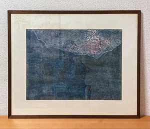 Unknown author: Framed woodblock print, limited edition, handwritten pencil - Picture 1 of 5