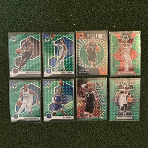 (8) All PRIZM 🔥 Mosaic Green Reactive Prizm Harris Johnson Porter $1 Shipping - Picture 1 of 3