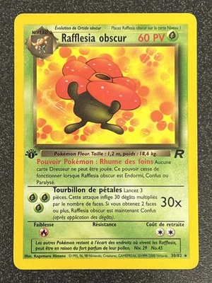 Team Rocket French 1st Edition #30/82 Dark Vileplume (Rafflesia obscur) Rare LP - Image 1 of 2