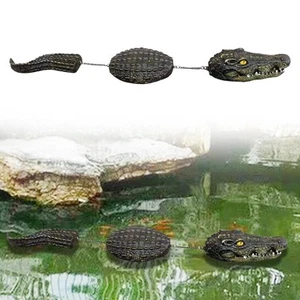 Pool Float Crocodile Decoy Vivid Alligator Statue for Outdoor Yard Garden - Picture 1 of 5