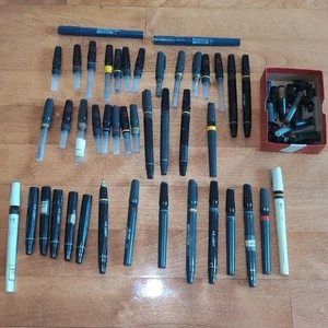 K&E Leroy Koh-i-Noor Rapidograph Drafting Drawing Ink Pen Reservoir Lot - Picture 1 of 7