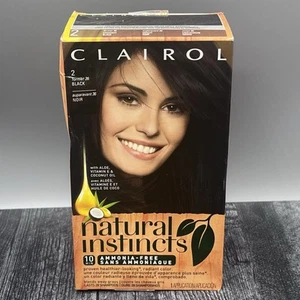 Clairol Natural Instincts Hair Dye Color - Black 2, Formerly 36 - Picture 1 of 4
