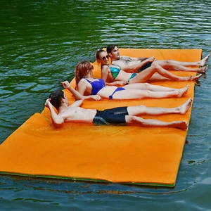 12' x 6' Floating Water Pad Mat 3-Layer Foam Floating Island for Pool Lake - Picture 1 of 10