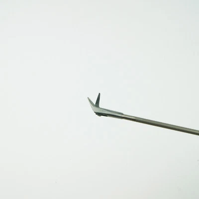 micro laryngeal operating scissors upward curved head 45 degree tip - Image 1 of 4