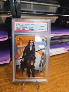 2020 Topps Wwe Finest Kay Lee / Alba Fyre Rook Orange Refractor Ray /50 Psa 10 - Picture 1 of 2