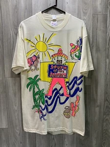 South Of The Border Mexican Hanes Beefy T Shirt Large NWT Vtg - Picture 1 of 10