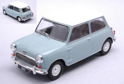 MODELLINO AUTO STATICO WHITEBOX AUSTIN MINI COOPER S 1965 BLU/BIANCO RHD 1:24 - Immagine 1 di 4