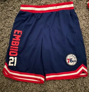 NBA Basketball Shorts Joel Embiid Philadelphia 76ers Mens Size XL - Picture 1 of 1
