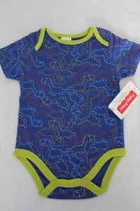 Baby Boys Bodysuit 0 - 3 Months Dinosaur Blue Creeper Outfit One Piece Infant - Picture 1 of 3