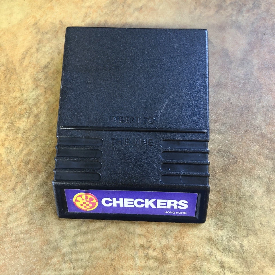 INTELLIVISION By Mattel Video Game CHECKERS Number 1120 Cart Only Tested - Image 1 of 4