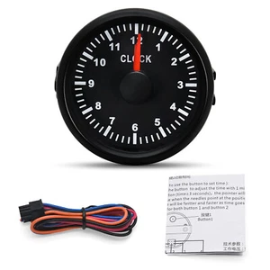 2" 52mm Waterproof Digital Clock Gauge for Car Truck Motorbike Boat Yacht 9-32V - Picture 1 of 12