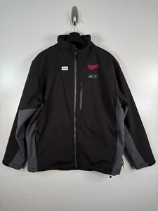 Milwaukee Mens Full Zip M12 Heated Gear Fleece Work Jacket Black Sz Large 24x28 - Picture 1 of 14
