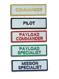 Juego de parches de tripulación del transbordador espacial de la NASA - 5 parches bordados para planchar - Imagen 1 de 1