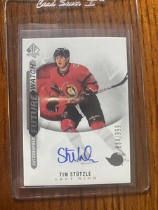 2020-21 SP Authentic Future Watch Auto Tim Stutzle /999  Beautiful Card