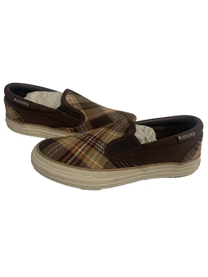 Zapatos Converse Skid Grip EV 300367F marrón a cuadros para niños talla 2 de EE. UU. Foto 1 de 4