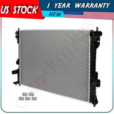 Aluminum Radiator Fits 2011 Ford Explorer 2010-2019 Ford Flex Silver Crossflow Foto 1 de 4