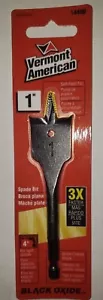 B0136 VERMONT AMERICAN STUBBY SPADE BIT DRILL BIT 1" PN 14490 COMBINE SHIP - Picture 1 of 3