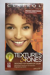 CLAIROL TEXTURES & TONES HAIR COLOR NO AMM0NIA 6R Ruby Rage Sealed - Picture 1 of 6