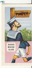Sweetule Football Trade Card 1959 Club Nicknames No. 10 Portsmouth