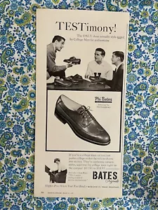 Pubblicità stampa vintage 1959 Bates Shoe Company Phi Bates Campus approvata Thunderbird - Foto 1 di 7