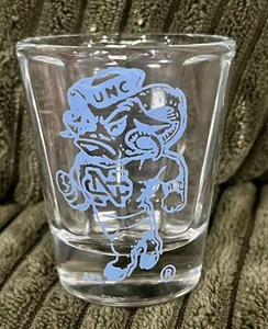 North Carolina Tar Heels Ramses The Ram Shot Glass UNC - Picture 1 of 3