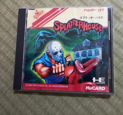 SPLATTER HOUSE NEC PC-Engine Hu-Card Namcot Tubografx CMK Tested Work - Bild 1 von 3
