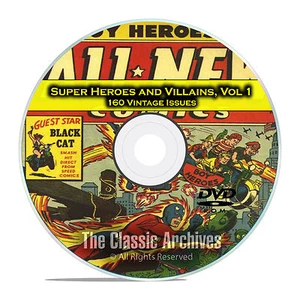 Super Hero, Villains, Vol 1, Black Terror, Exciting, Golden Age Comics DVD D66 - Picture 1 of 12