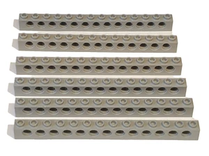 6 x LEGO Technik Lochbalken 1x14 #32018 hell Grau - Bild 1 von 1