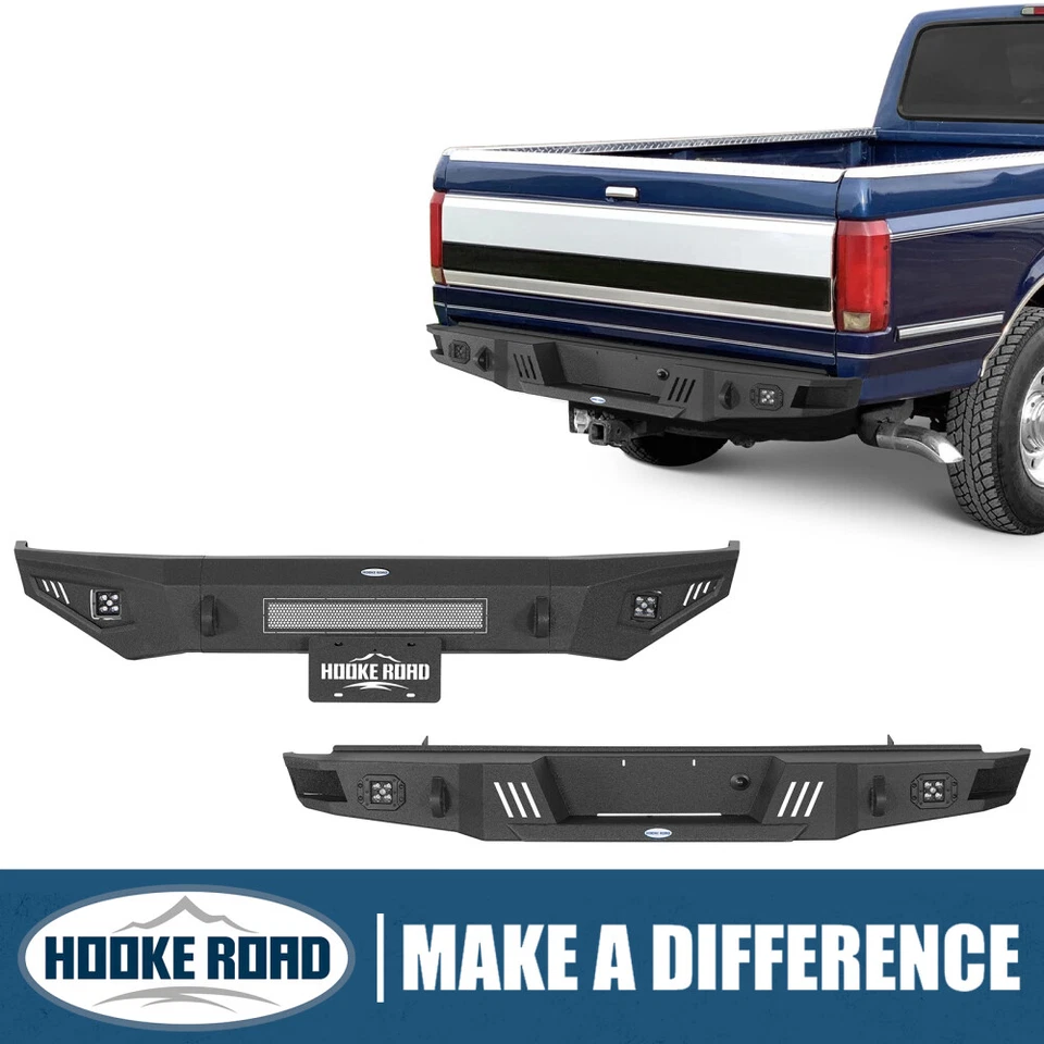 Fit 92-96 Ford Bronco F-150 F-250 F-350 Front Bumper / Rear Bumper w/LED Lights - Image 1 of 1