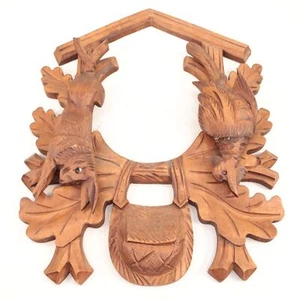 Cuckoo Clock Case Frame w/Bird, Rabbit, Basket 13 inches - RC2193 - Picture 1 of 2