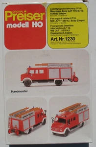 Preiser 1230 Mercedes LAF 1113 B/42 Löschgruppenfahrzeug LF 16 1:87 Feuerwehr H0 - Picture 1 of 4