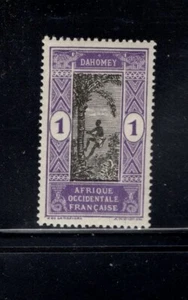 Dahomey 1913 1c olio da arrampicata uomo viola e nero palma nuovo nuovo di zecca sc 42 - Foto 1 di 2